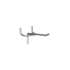 Discount Ganci singoli in metallo per pannello forato - 10 cm. - 10 pz. Officina E Garage