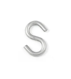 Sistemi Di Fissaggio|Gancio a s ø 5 mm. in acciaio inox a4 - aisi 316 - 3 pz.