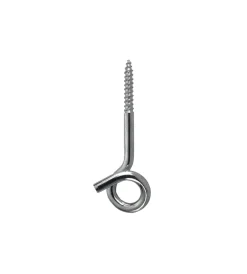 Sistemi Di Fissaggio- Gancio a soffitto in ferro zincato con filetto per legno 8,8x140 mm. 2 pz.