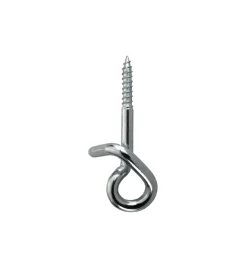 Sistemi Di Fissaggio- Gancio di sicurezza per altalene in ferro zincato filettto per legno 12x160 mm. 2 pz.