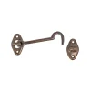Ferramenta Per Mobili E Infissi- Gancio per finestra 60 mm. - bronzato - 2 pz.