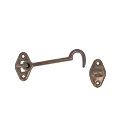 Ferramenta Per Mobili E Infissi|Gancio per finestra 120 mm bronzato - 1 pezzo