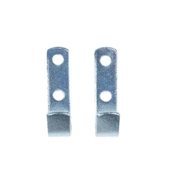 Gancio piatto da parete in acciaio zincato 12x50 mm. max 100 kg. 2 pz. Sistemi Di Fissaggio