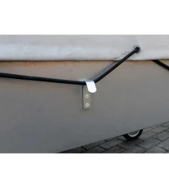Gancio piatto da parete in acciaio zincato 12x50 mm. max 100 kg. 2 pz. Sistemi Di Fissaggio