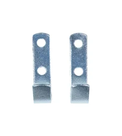 Sistemi Di Fissaggio|Gancio piatto da parete in acciaio zincato 20x65 mm. max 170 kg. 2 pz.