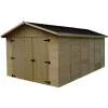 Clearance Garage in legno "ed 2848 n" in abete 300x520x226 cm Casette Da Giardino