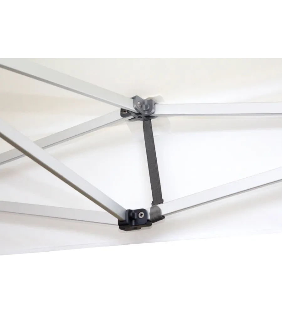 Brunner Campeggio|Gazebo da campeggio "zebo enjoy 2.0" in acciaio e poliestere bianco 3x3 m