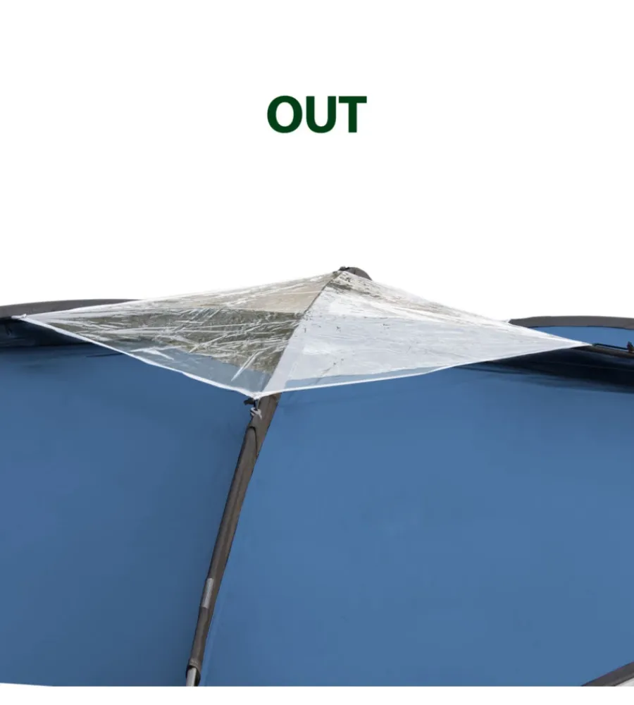 Brunner Campeggio|Gazebo da campeggio "medusa ii" in acciaio e fiberglass blu 3x3 m