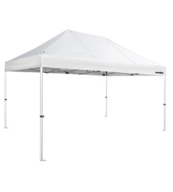 Campeggio-Brunner Gazebo da campeggio "zebo enjoy pro" in alluminio e poliestere bianco 3x4,5 m