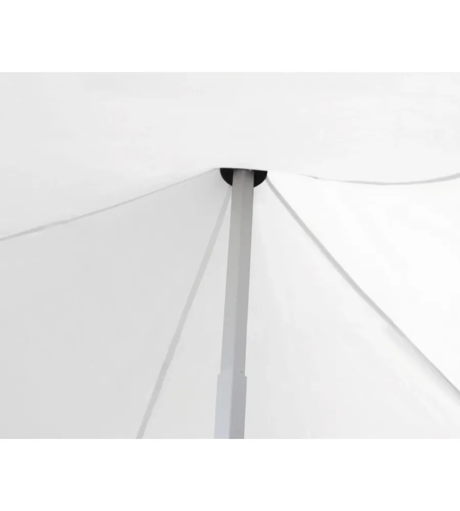 Campeggio-Brunner Gazebo da campeggio "zebo enjoy pro" in alluminio e poliestere bianco 3x4,5 m