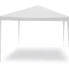 Hot Gazebo da esterno essenza "facile" in acciaio colore bianco 3x3 metri Coperture Per Esterno E Accessori