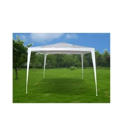 Hot Gazebo da esterno essenza "facile" in acciaio colore bianco 3x3 metri Coperture Per Esterno E Accessori