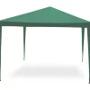 Coperture Per Esterno E Accessori|Gazebo da esterno essenza "facile" in acciaio colore verde 3x3 metri