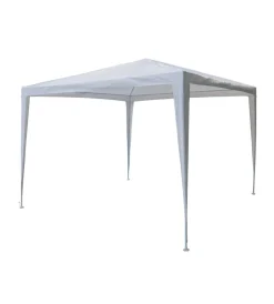 EuroGarden Coperture Per Esterno E Accessori|Gazebo da esterno in acciaio bianco 3x3 m