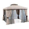 Coperture Per Esterno E Accessori|Gazebo da esterno "roma" in alluminio e poliestere colore ecru, 300x400x200 cm