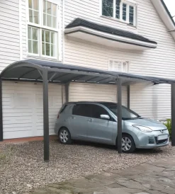 Coperture Per Esterno E Accessori|Gazebo estensibile riviera "carport deluxe" antracite 300x300/565x243 cm