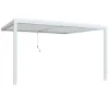 Coperture Per Esterno E Accessori|Gazebo pergola bioclimatica da esterno addossata elica garden bianco in alluminio - 3x4 m