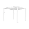 Coperture Per Esterno E Accessori- Gazebo pergola bioclimatica da esterno elica garden bianca in alluminio - 4x4 m