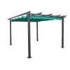 EuroGarden Coperture Per Esterno E Accessori|Gazebo pergola da esterno "daiana" in acciaio verde 3x3 m