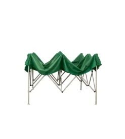 Coperture Per Esterno E Accessori- Gazebo richiudibile pieghevole riviera in tessuto impermeabile e anti uv verde 3x3 m