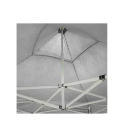 Coperture Per Esterno E Accessori- Gazebo richiudibile pieghevole riviera in tessuto impermeabile e anti uv bianco 2x2 m