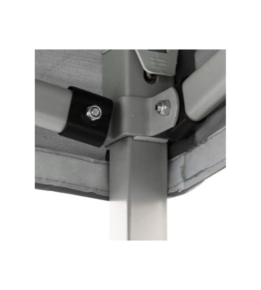 Coperture Per Esterno E Accessori- Gazebo richiudibile pieghevole riviera in tessuto impermeabile e anti uv bianco 3x4,5 m