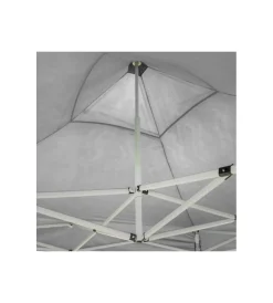 Outlet Gazebo richiudibile pieghevole riviera in tessuto impermeabile e anti uv bianco 3x3 m Coperture Per Esterno E Accessori