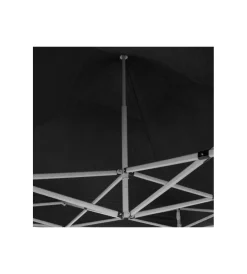 New Gazebo richiudibile pieghevole riviera in tessuto impermeabile e anti uv nero 3x3 m Coperture Per Esterno E Accessori