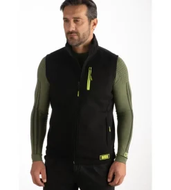 Giacche E Gilet|Giacche E Gilet-WRK Gilet da lavoro in pile "503" colore nero senza cappuccio, tg xxl