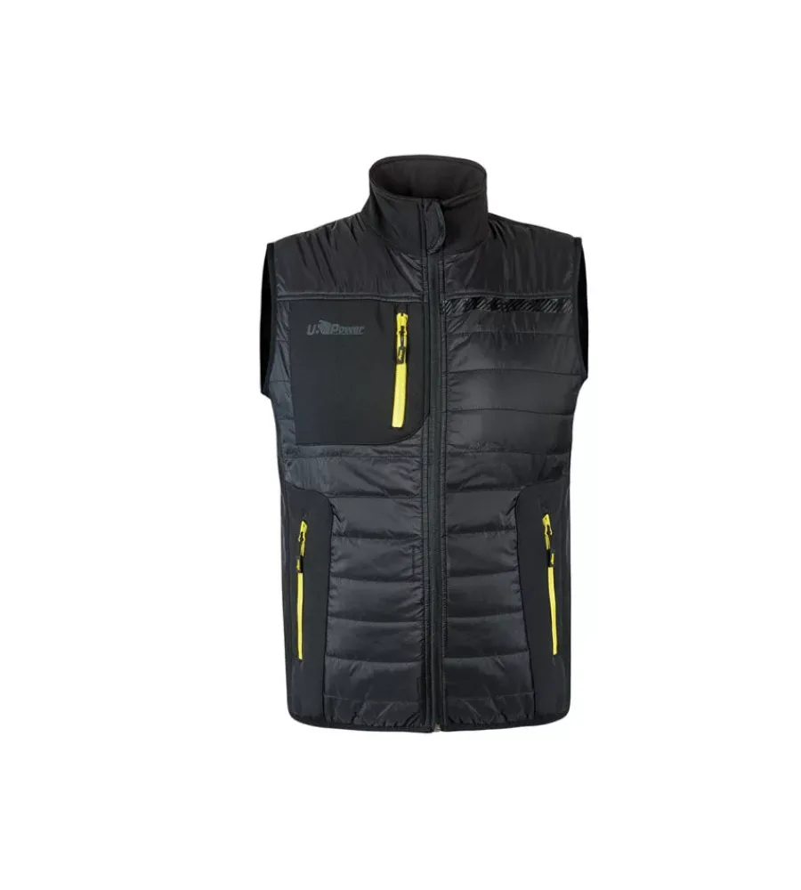 U-Power Giacche E Gilet|Giacche E Gilet|Gilet da lavoro "wall" nero, tg m -