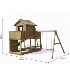 Giochi E Casette Bimbo-Fungoo Gioco per bambini da esterno in legno 