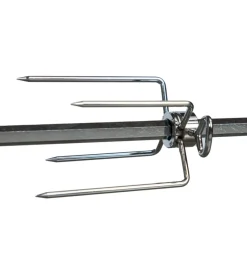 Barbecue|Girarrosto elettrico in acciaio nero 45 kg 140 cm