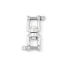 Girella a 2 forcelle ø 6 mm. in acciaio inox a4 - aisi 316 Sistemi Di Fissaggio