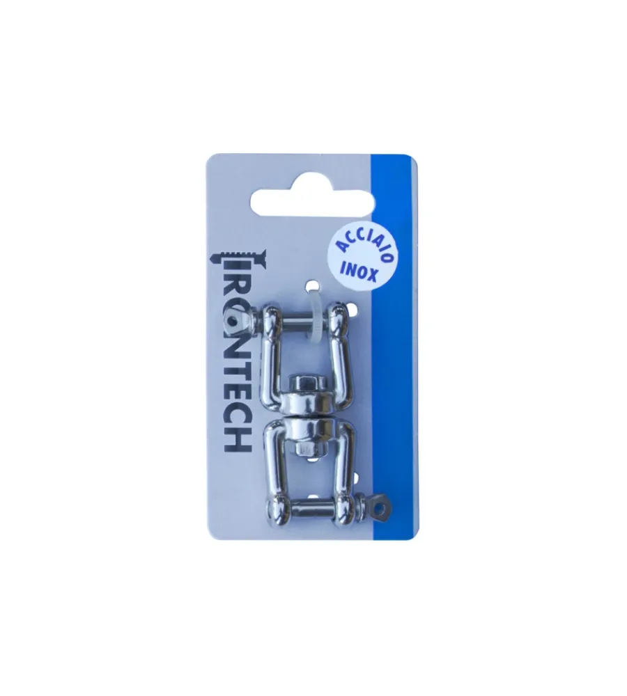 Girella a 2 forcelle ø 6 mm. in acciaio inox a4 - aisi 316 Sistemi Di Fissaggio