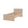 Letti E Comodini|Giroletto singolo "naia" effetto quercia 90x190 cm