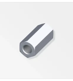 Ferramenta Per Mobili E Infissi-Alfer aluminium Giunti esagonali m5 acciaio zincato 4 pezzi.