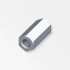 Ferramenta Per Mobili E Infissi-Alfer aluminium Giunti esagonali m6 acciaio zincato 4 pezzi.