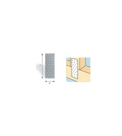 Sale Giunto a piastra forato 80 x 240 mm. Ferramenta Per Esterno