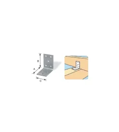 Outlet Giunto ad angolo 40 x 40 x 20 mm. Ferramenta Per Esterno