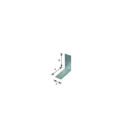 Ferramenta Per Esterno|Giunto ad angolo forato 80 x 140 x 40 mm.