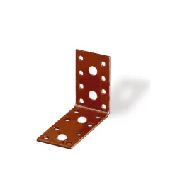 New Giunto ad angolo plastificato 50 x 50 x 35 mm. Ferramenta Per Esterno