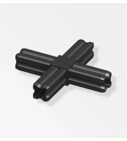 Ferramenta Per Mobili E Infissi-Alfer aluminium Giuntura a croce 23.5 nero