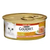 Alimenti Umido Gatto- Gourmet gold tortini con cuore morbido al salmone - 85 gr