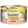 Alimenti Umido Gatto|Gourmet gold tortino con salmone - 85 gr
