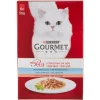 New Gourmet mon petit alimento per gatto umido con merluzzo, sardine e salmone 6x50 gr. Alimenti Umido Gatto