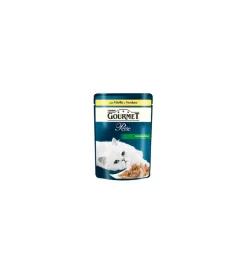 Hot Gourmet perle - alimento umido per gatto, filettini in salsa con verdure e vitello. Alimenti Umido Gatto
