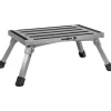 Brunner Campeggio|Gradino d'ingresso per veicoli "go step ng" in alluminio con gambe pieghevoli, colore grigio