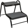 Brunner Campeggio|Gradino d'ingresso per veicoli "king step double" in acciaio, colore nero
