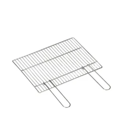 Barbecue-Ompagrill Graticola cromata con manici richiudibili - 57x40cm