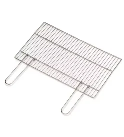 Ompagrill Barbecue|Graticola tondino con manici richiudibili, dimensioni 76x43cm